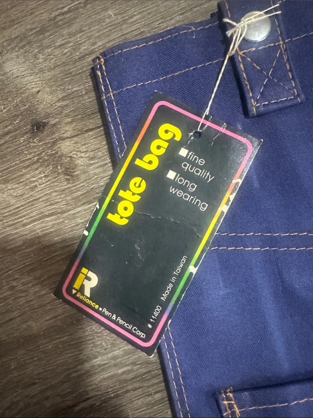 Vintage 70’s deadstock denim jeans bag
